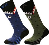SINNER Boys Ski Socks Croc Double Pack Wintersportsokken Kids - Maat 23-26