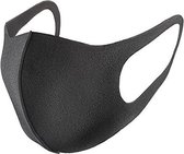 Gezichtsmasker - Mondkapje - Wasbaar - Zwart - Neopreen - 4stuks