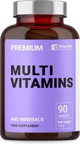 Volledig multivitamine & mineraalcomplex - Beste vitamine per dag voor een optimale gezondheid - Vitaliteit, ondersteuning immuunsysteem, zink, ijzer, magnesium, 100% RDA van A C B2 B3 B6 B7 