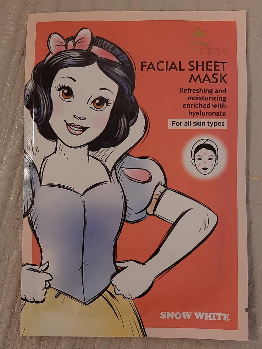 Gezichtsmasker Disney prinsessen - sneeuwwitje - facial sheet mask - snow white