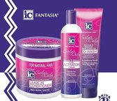 Fantasia IC CURLY Curl Activator + Co wash + Leave in Conditioner set of 3