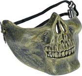 Witbaard Mondmasker Schedel One-size Goud