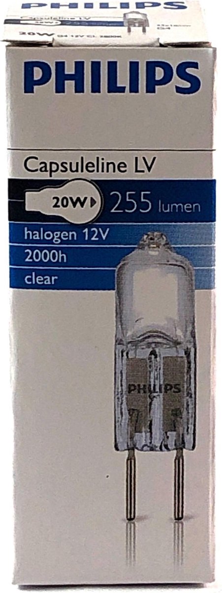 animatie Verminderen detectie Philips G4 12V 20W Halogeen Lamp Steeklamp (4 stuks) | bol.com