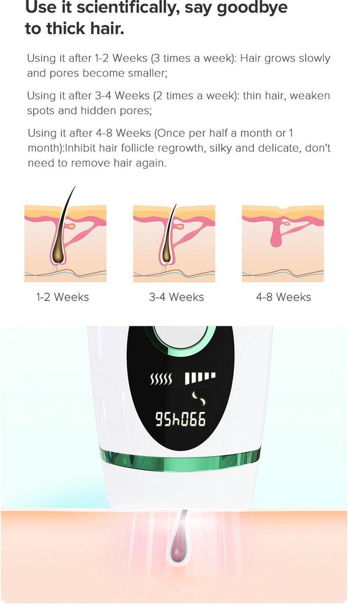 Inface Ipl Permanente Epilator Laser Ontharing Elektrische Pijnloos 900000 Flash Bol Com