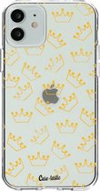 Casetastic Apple iPhone 12 / iPhone 12 Pro Hoesje - Softcover Hoesje met Design - The Crown Print