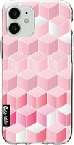 Casetastic Apple iPhone 12 Mini Hoesje - Softcover Hoesje met Design - Cubes Vibe Print