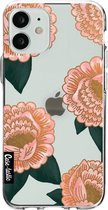 Casetastic Apple iPhone 12 Mini Hoesje - Softcover Hoesje met Design - Winterly Flowers Print