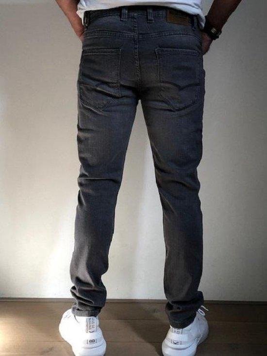 MASKOVICK Heren Jeans Milano stretch SlimFit -  Grey - W40 X L30