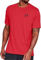 Under Armour Sportstyle Left Chest Tee 1326799-600, Homme, Rouge, T-shirt taille: XL EU
