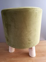 Desiree stool l.green H36 D30cm