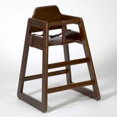 Babyminder high chair kinderstoel walnoot