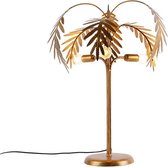 QAZQA botanica - Landelijke Tafellamp - 3 lichts - H 65 cm - Goud/messing -  Woonkamer | Slaapkamer