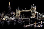 Tower Bridge - Londen | Scratch Art 41 x 28cm