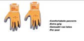 Paar werkhandschoenen met extra grip maat  XL – tuinhandschoenen klussen werken bouw handschoenen bescherming werkhandschoen verfhandschoenen