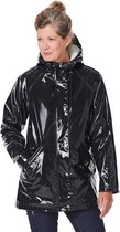 Padded lacquer jacket Boaz black-S