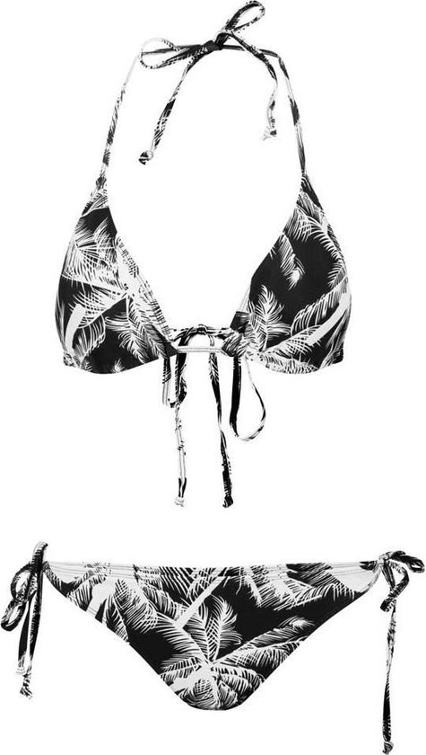 Urban Classics Bikini set -XS- Palm Zwart/Wit | bol.com