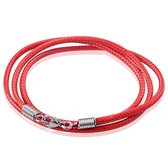 LGT Jewels waxkoord ketting Rood- 2.5mm-55cm