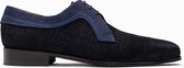 Paulo Bellini Lace Up Shoe Ravenna Suede Blue