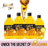 Nature Box Shower Gel 100% Geperst Macadamia Olie - 4 x 385 ml - Voordeel Box