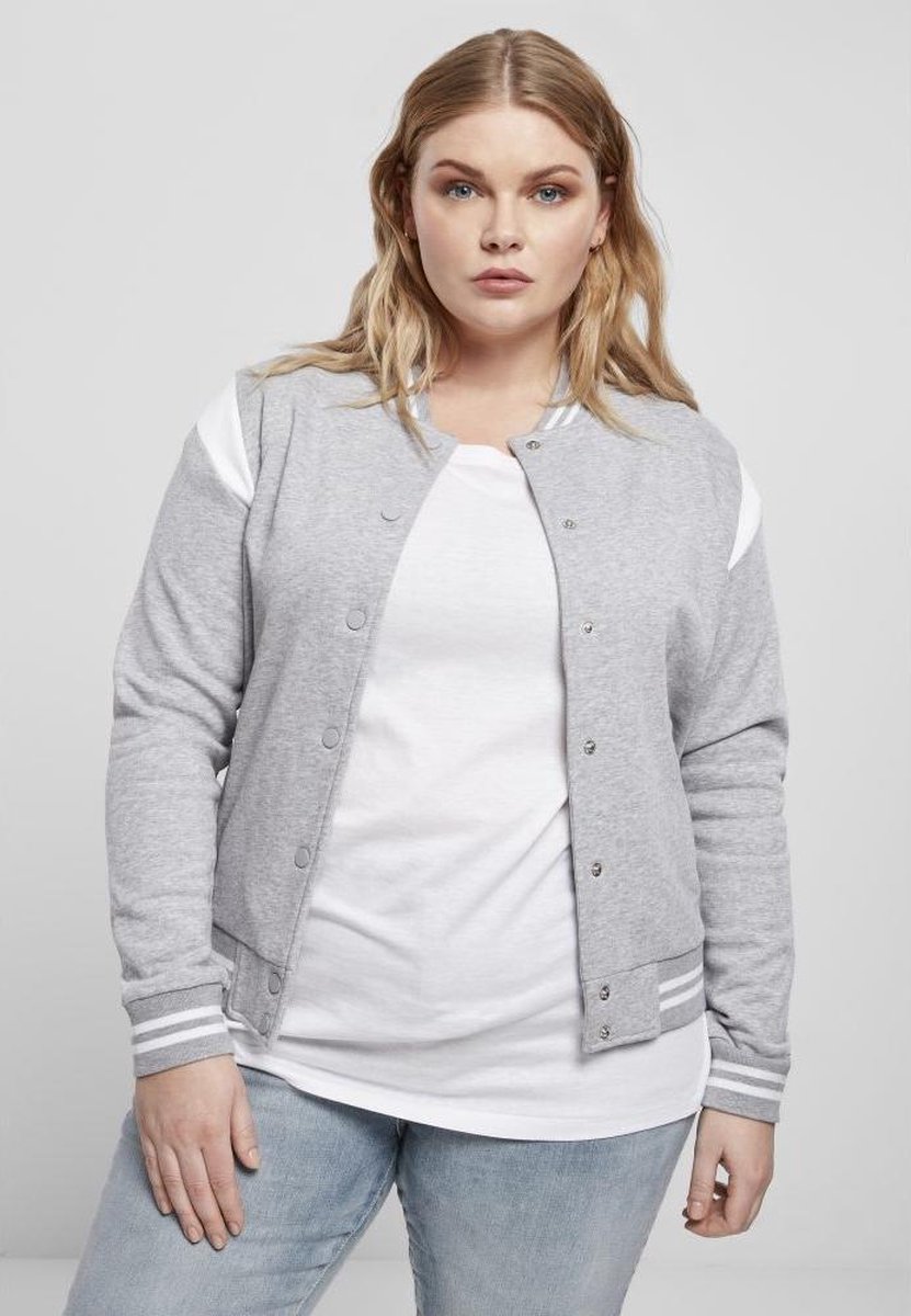 Urban Classics Organic Inset College jacket L Grijs