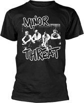 Tshirt Homme Minor Threat - S- Xerox Zwart