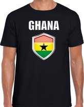 Ghana landen t-shirt zwart heren - Ghanese landen shirt / kleding - EK / WK / Olympische spelen Ghana outfit S