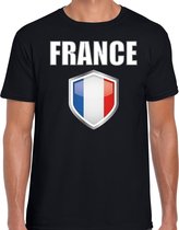 Frankrijk landen t-shirt zwart heren - Franse landen shirt / kleding - EK / WK / Olympische spelen France outfit L