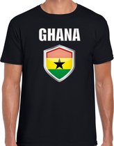 Ghana landen t-shirt zwart heren - Ghanese landen shirt / kleding - EK / WK / Olympische spelen Ghana outfit L