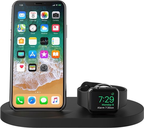 Belkin BOOST UP draadloze oplader oplaadstation voor iPhone & Apple Watch,  met... | bol.com