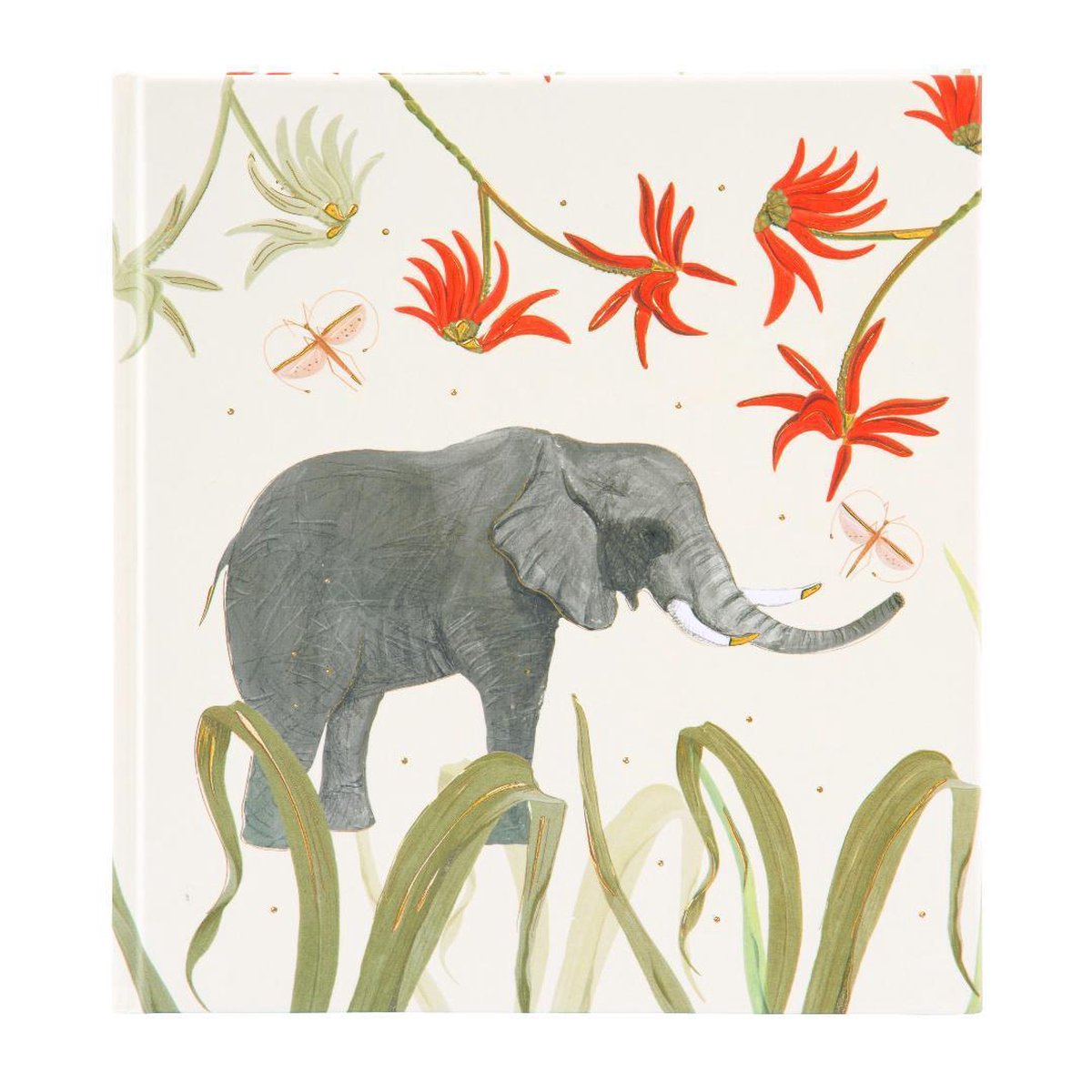 GOLDBUCH GOL-42412 TURNOWSKY notitieboek WILD LIFE ELEPHANT als poesiealbum, 18x19 cm