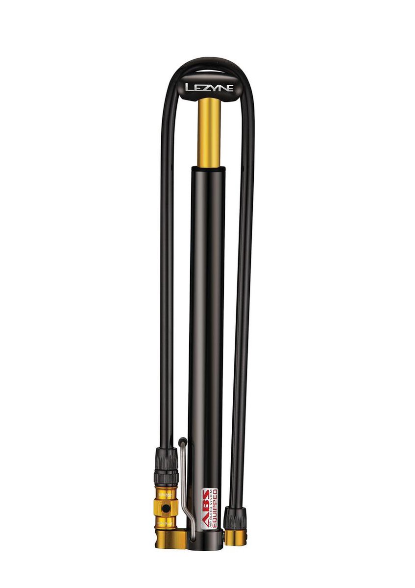 Lezyne Micro Floor Drive HP - Fietspomp - Tot 11 bar/160 psi - Slanglengte 60 cm - Presta en Schrader ventielen - Aluminium - Zwart