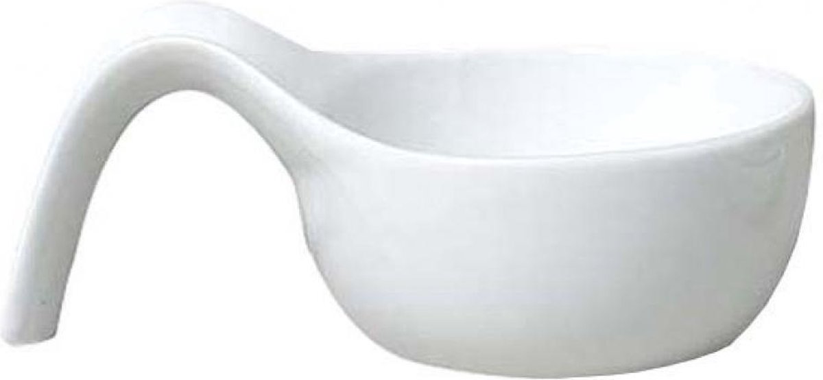 Cosy & Trendy Schaal Wit 23,5x15xh9,5cm Lepelvormig