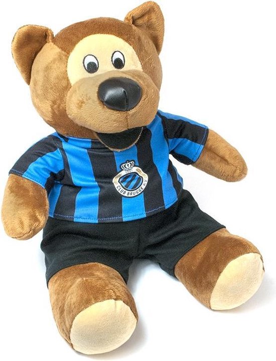 Club Brugge - Ours avec chemise - Blauw/ Zwart - 40 cm