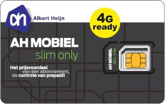 Deter Sinis Barcelona Slim Only Simkaart - Met Bundel - AH Mobiel op het netwerk van KPN | bol.com