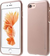 MERCURY GOOSPERY i JELLY Flexibele TPU Case iPhone 7 - Roze Goudkleurig