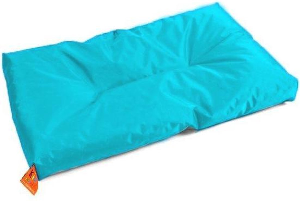 KidZ ImpulZ Groot Aankleedkussen XXL 90x50 cm - 10 cm dik - Gevuld met korrels - Licht aqua (turquoise)