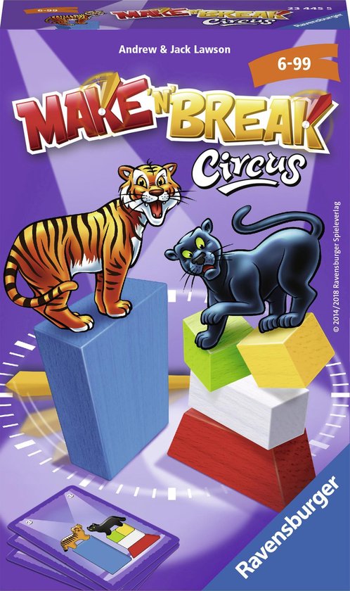 Afbeelding van het spel Ravensburger Make 'n Break circus - Pocketspel