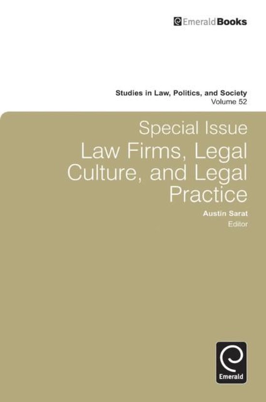 Law Firms, Legal Culture, and Legal Practice 9780857243577 Boeken