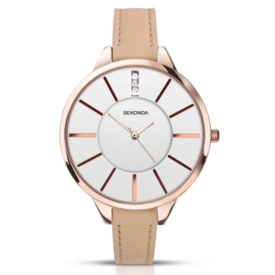 Montre Sekonda Femme SEK.2013 Cuir PU Or rose bol