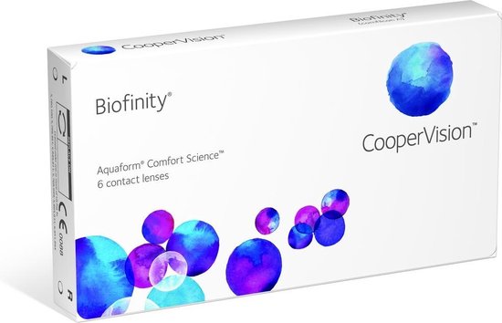 +4.00 - Biofinity® - 6 pack - Maandlenzen - BC 8.60 - Contactlenzen