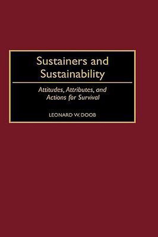 Sustainers and Sustainability - cover