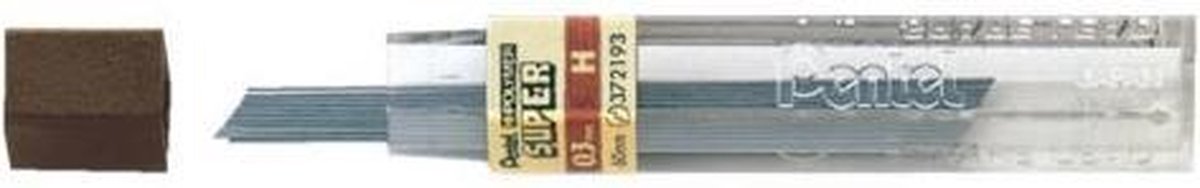 Potloodstift Pentel 0.3mm zwart per koker H