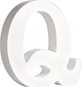 Houten letter Q 11 cm