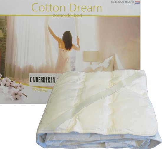 Cotton Dream Onderdeken - 100% Katoen - Eenpersoons - 90x200 cm