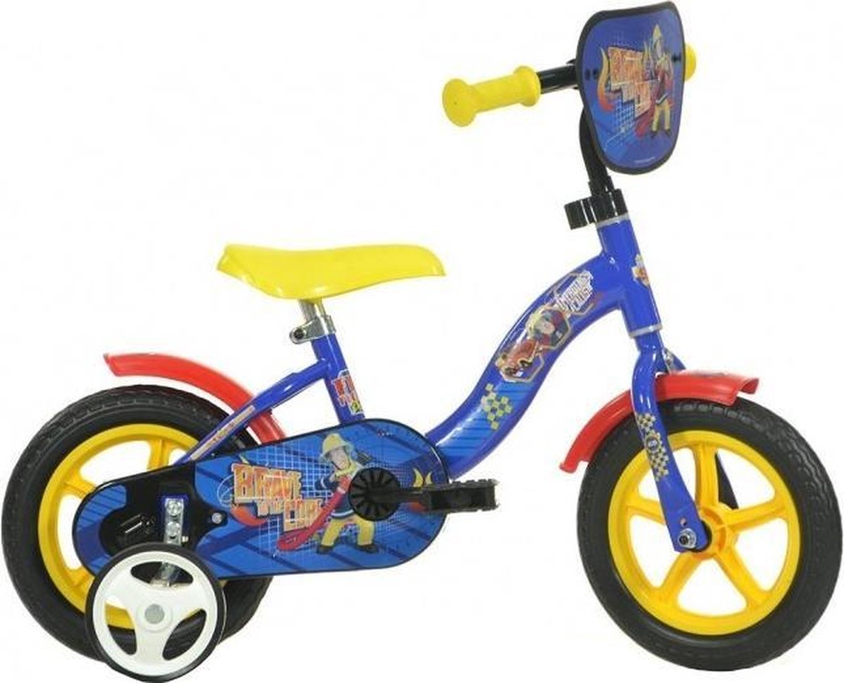 Dino Brandweerman Sam - Fiets - Jongens - Blauw - 10 Inch | bol.com