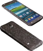 Xssive Glitter Sticker voor Samsung Galaxy S5 G900 of S5 Neo G903 Grijs Duo Pack - 2 stuks