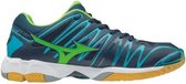 Mizuno wave Tornado X2 navy groen sportschoenen
