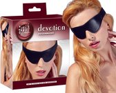 Fetish Collection – Kunstlederen Oog Masker Licht Gewatteerd voor Intiem Gevoel – Zwart