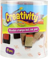 Toi-toys Houten Stempelset Liefde 16-delig