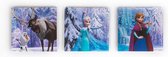 Disney Frozen | Let it go - Canvas Set van 3 - 3x 30x30 cm